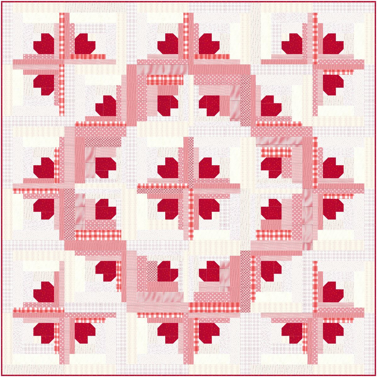 Heartfelt Holiday Digital Quilt Pattern